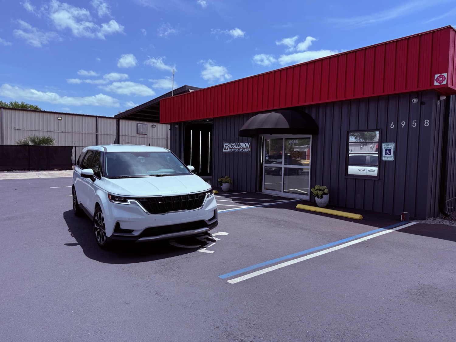 Collision Center Orlando auto body and collision repair shop at 6958 Venture Circle, Orlando, FL